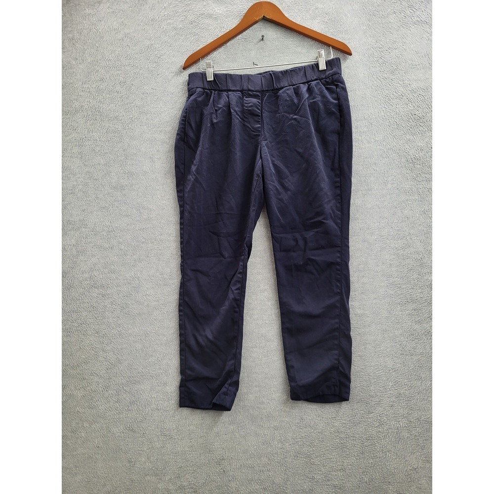 Brunello Cucinelli Women Pants USA 8 Navy Elastane Wool Dress Pull On‎ 24" Italy
